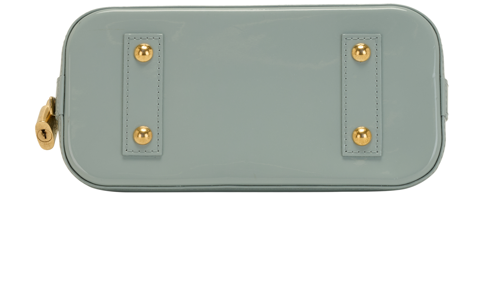 Alma BB, &pound;1,100, Handbags, Blue, Patent Leather, Top view